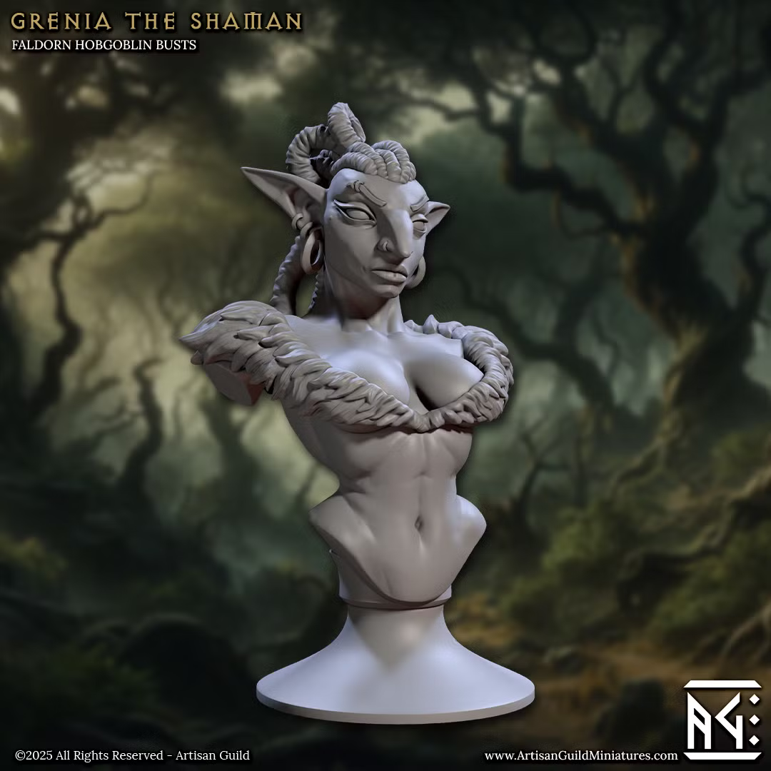 Faldorn Hobgoblins - Grenia the Shaman (Bust)