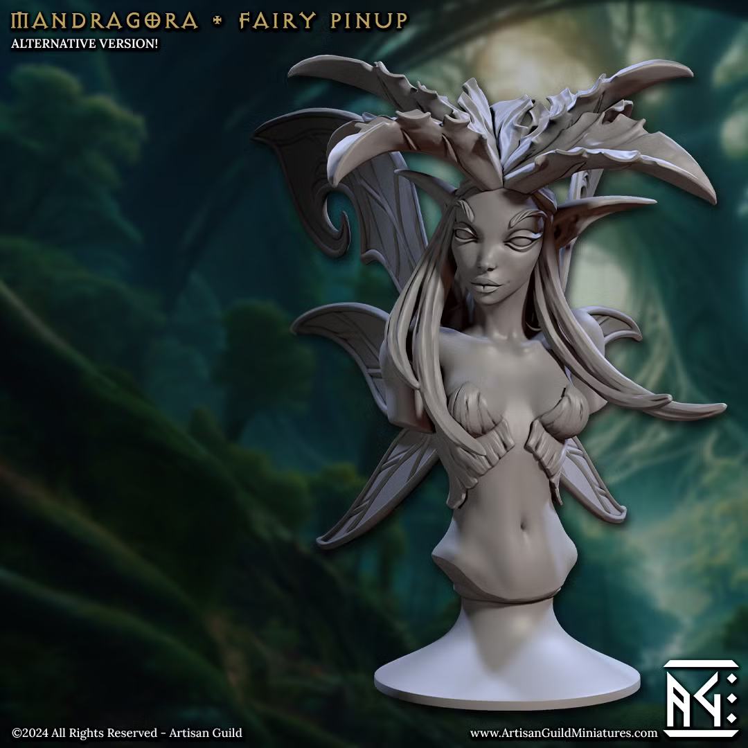 Barkwraith Spriggans - Mandragora - Fairy Pinup (Bust)