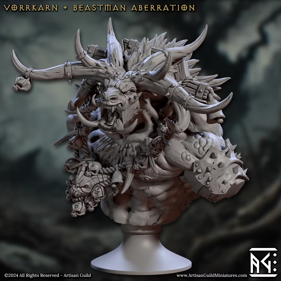 Beastmen - Vorrkarn - Beastman Aberration (Bust)