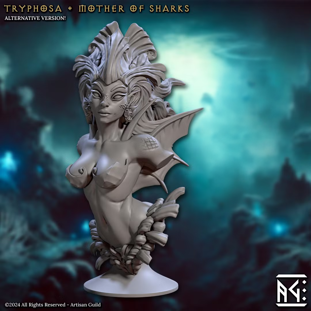 Death-Tide - Tryphosa - Mother of Sharks Pinup (Bust)