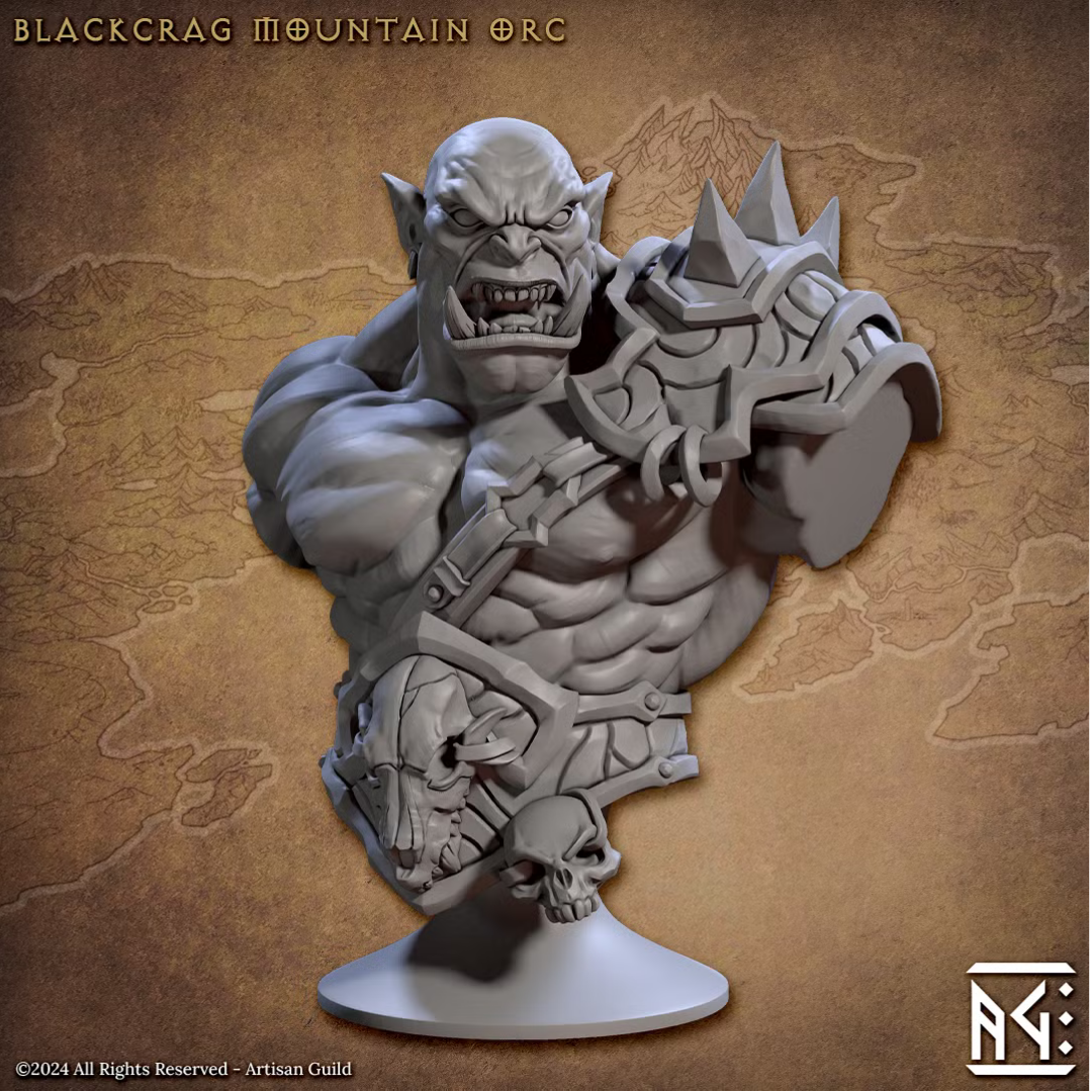 Blackcrag Orcs - Blackcrag Mountain Orc Male (Bust)