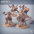 Dragonpeak Barbarians - Smilodon Raiders (4 Minis)