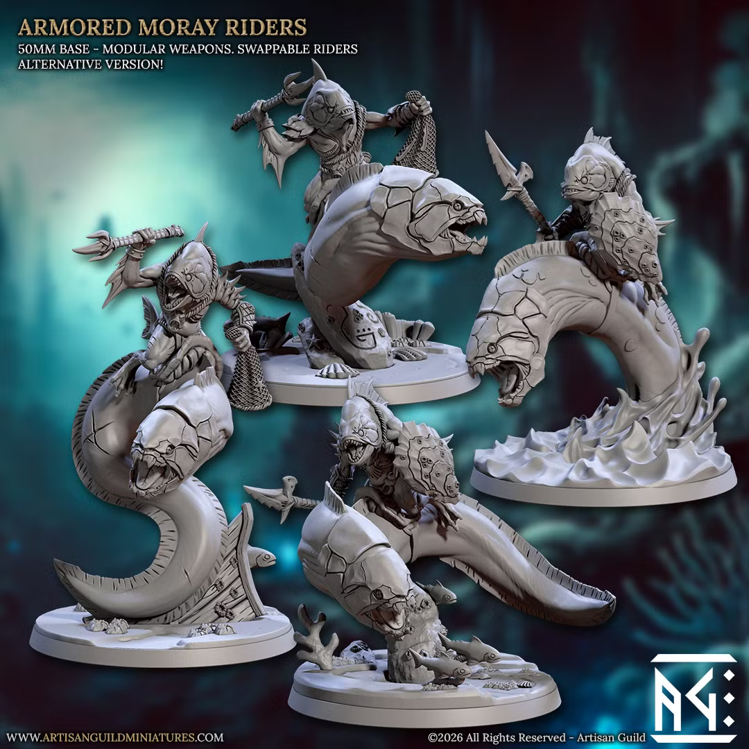 Death-Tide - Armored Moray Riders Alternate (4 Minis)