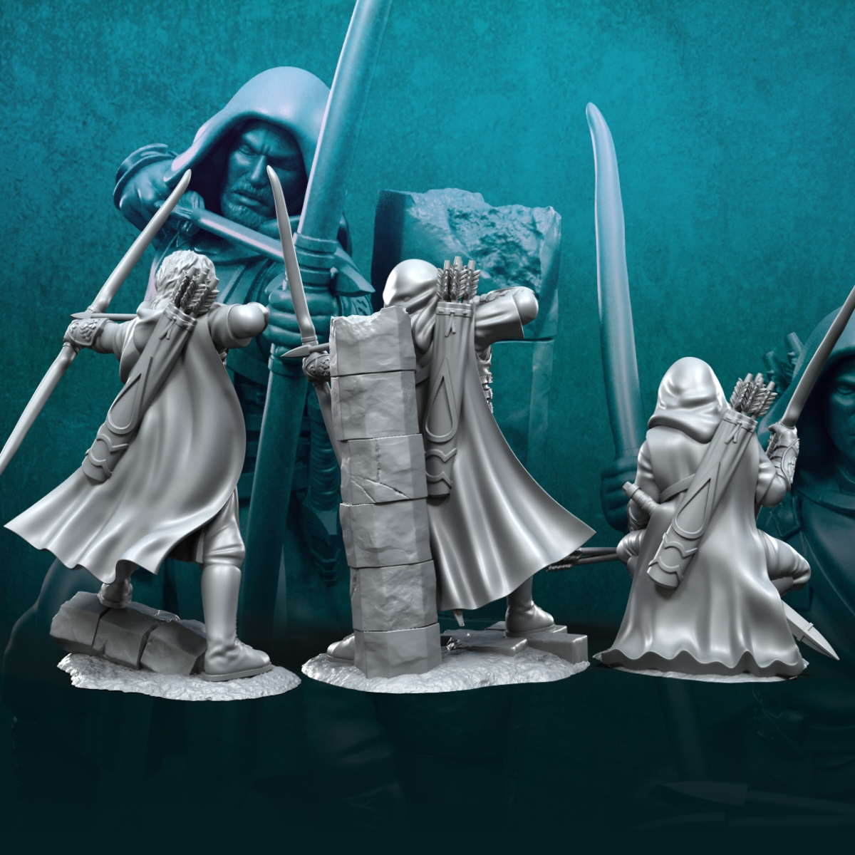 3x Grey Castle Rangers