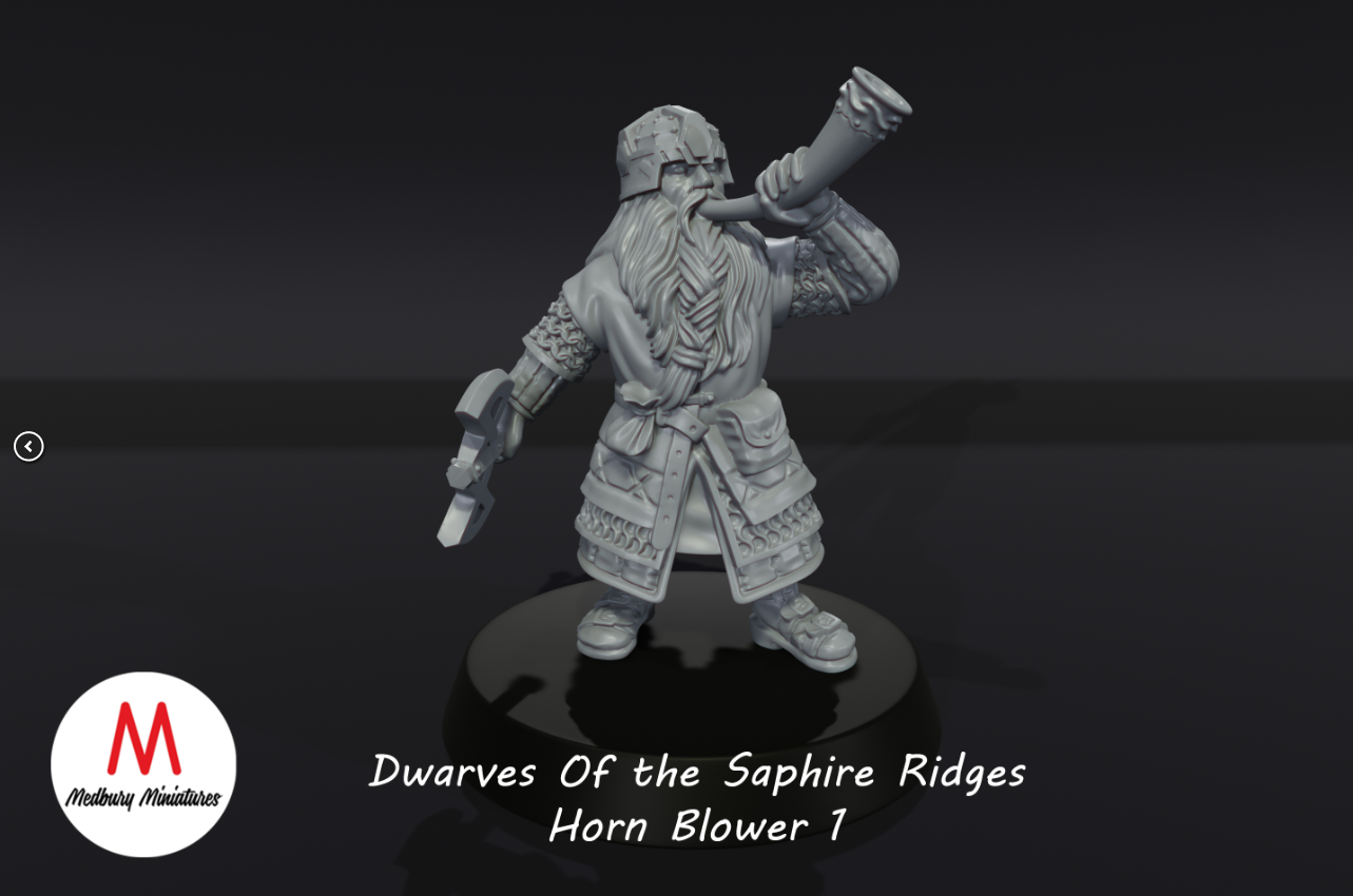 Saphire Ridges Dwarven Horn Blower 1