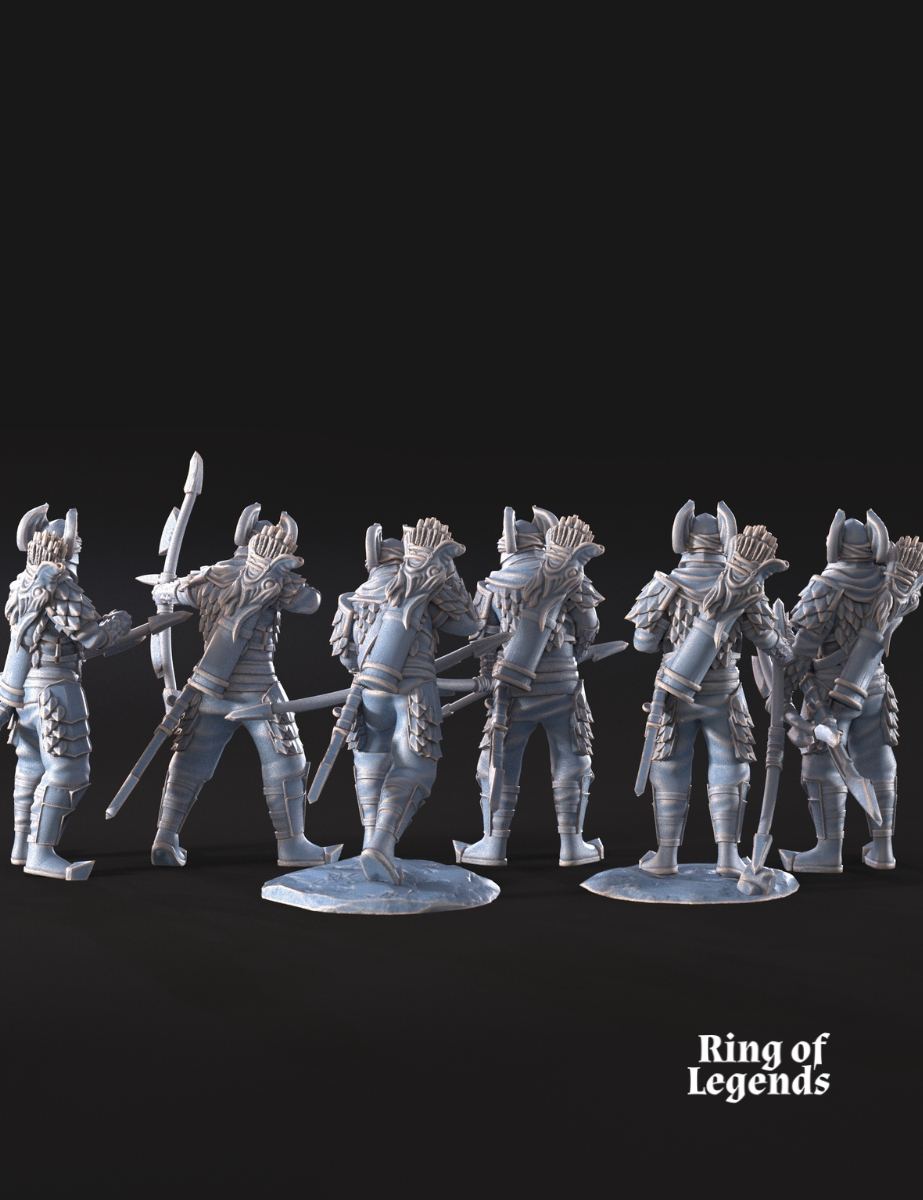 Ejército del Dragón - 6x Arqueros