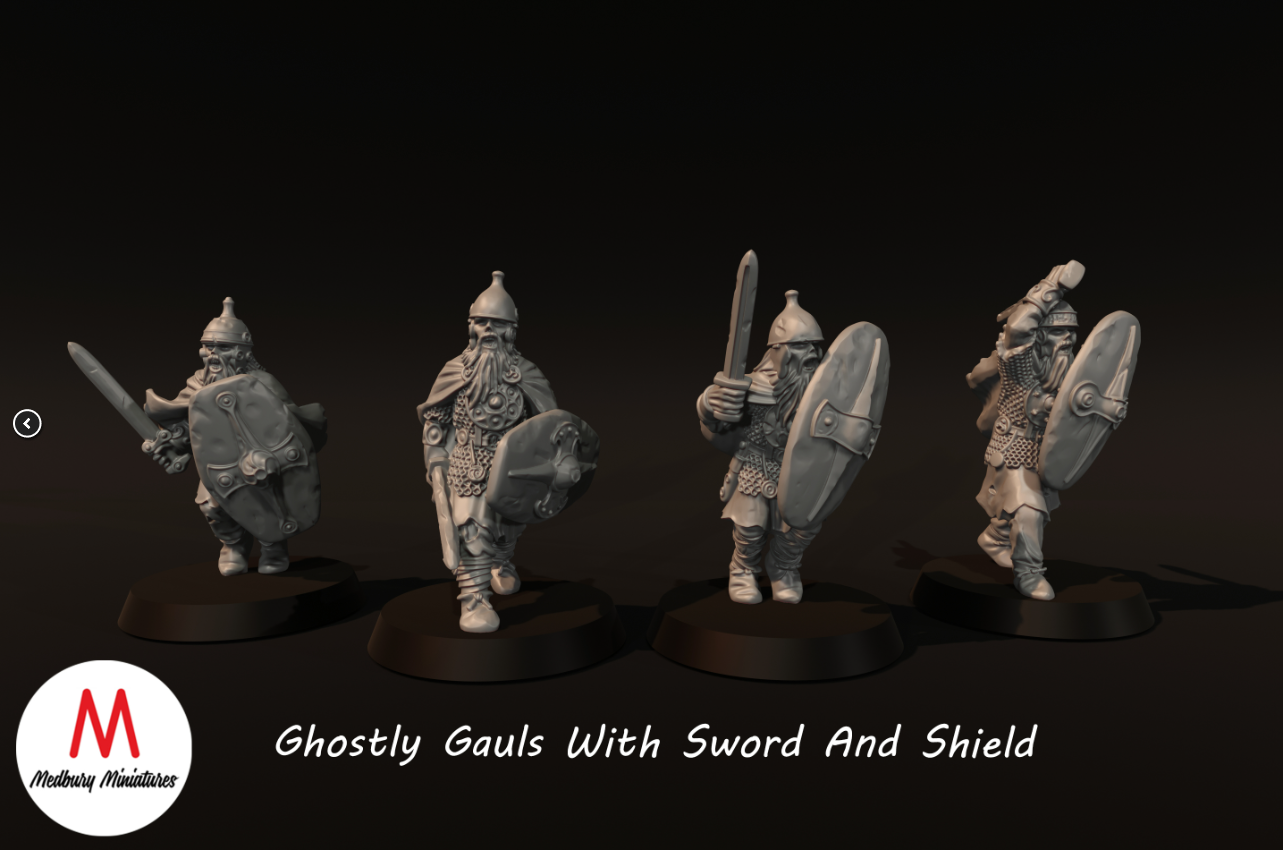 Ghostly Gauls With Sword And Shield