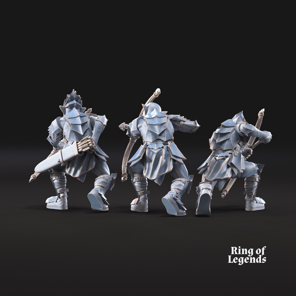 3x Goblins con arcos - Peana no escenificada