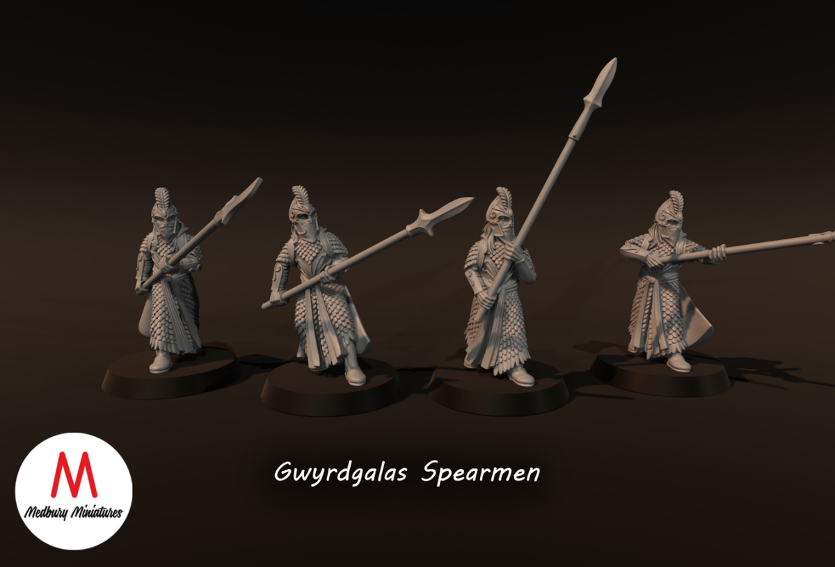 Gwyrdgalas Elves With Spears