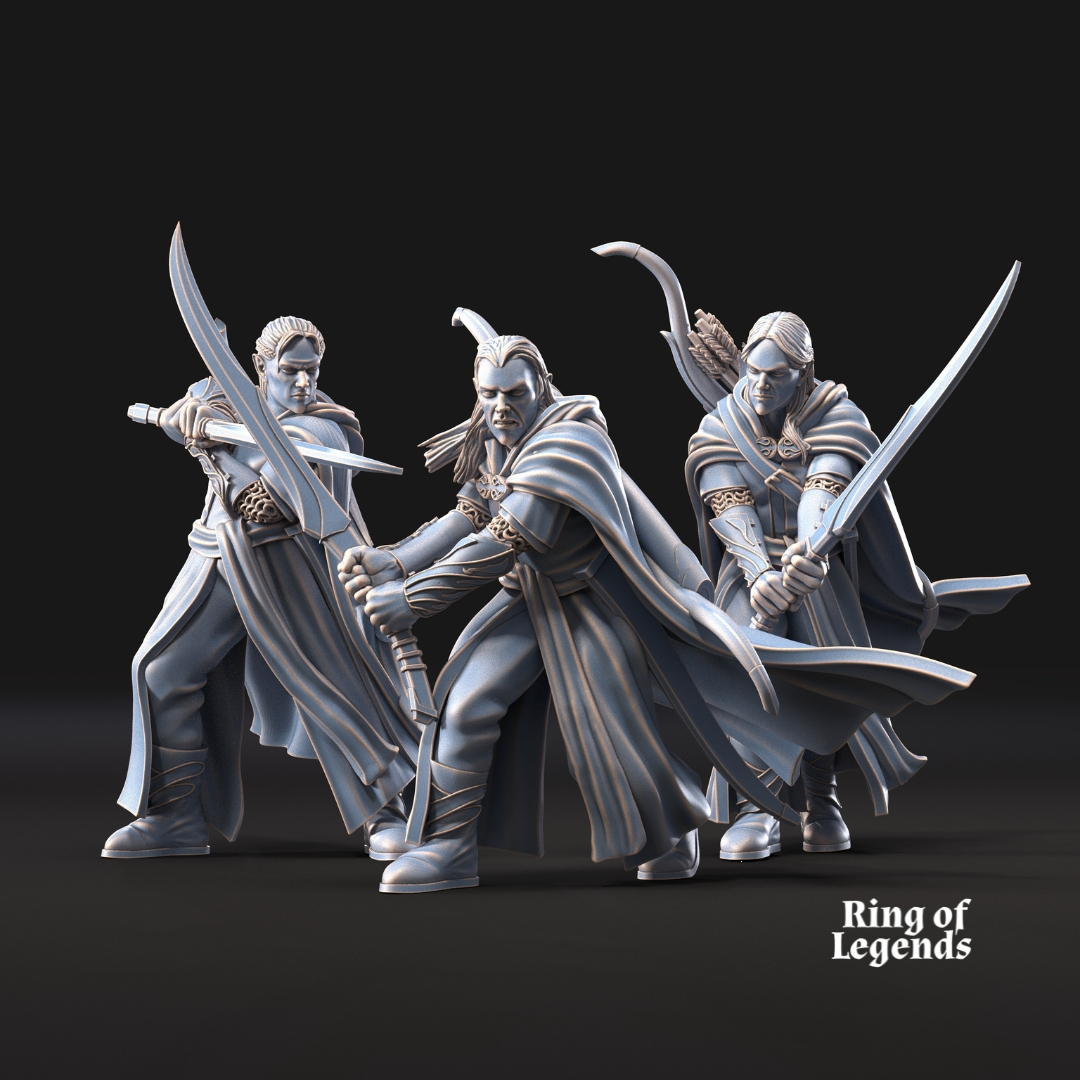 6x Guardianes del bosque con espada - Elfos Galanthir