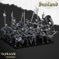Sunland Troops with Halberds and Spears