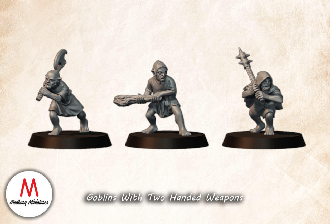 Goblins With 2 Handed Weapons