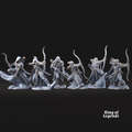 6x Guardianes del bosque con arco - Elfos Galanthir