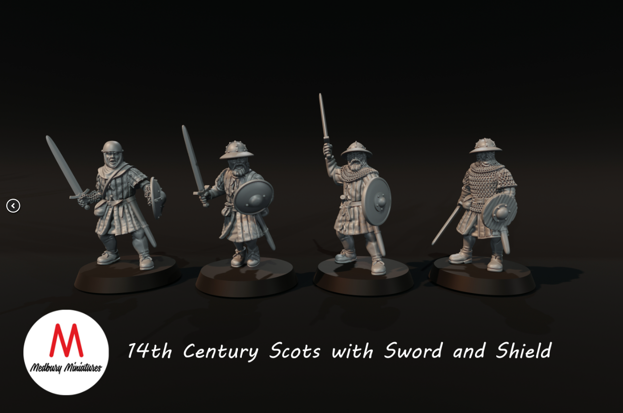14th Century Scots with Sword and Shield