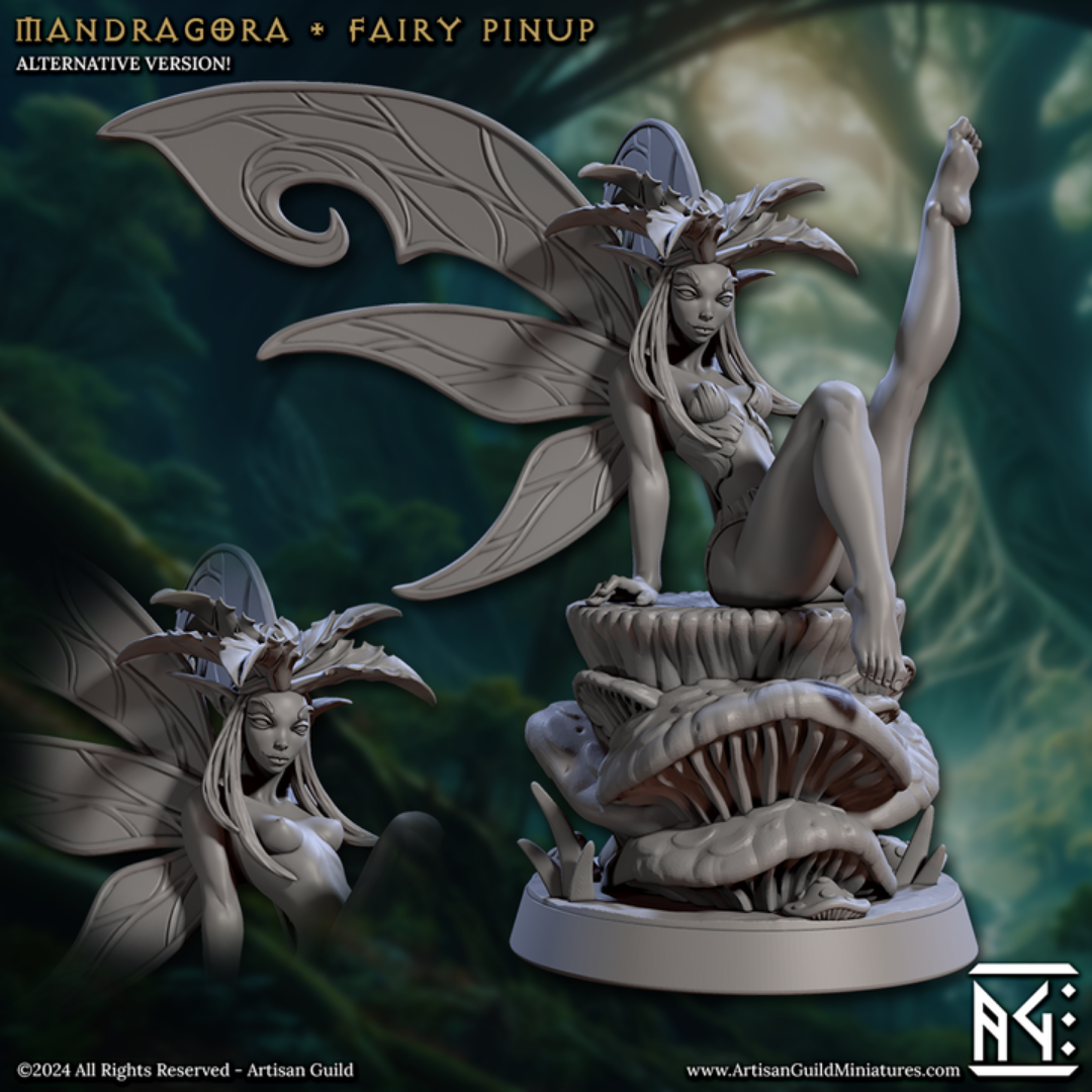 Barkwraith Fairy Pinup - Mandrágora