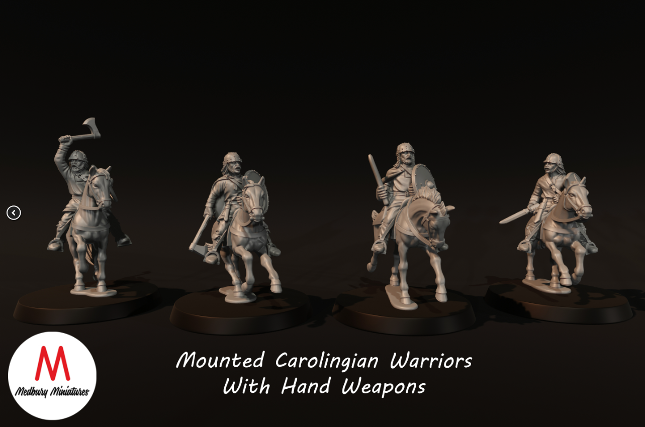 Mounted Carolingian Warriors With Hand Weapons