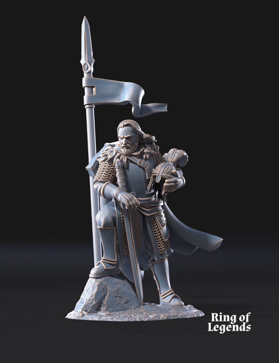 North Warrior Captain with Spear Shield