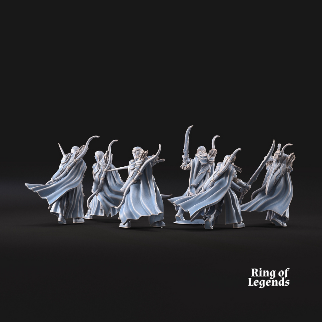 6x Guardianes del bosque con espada - Elfos Galanthir