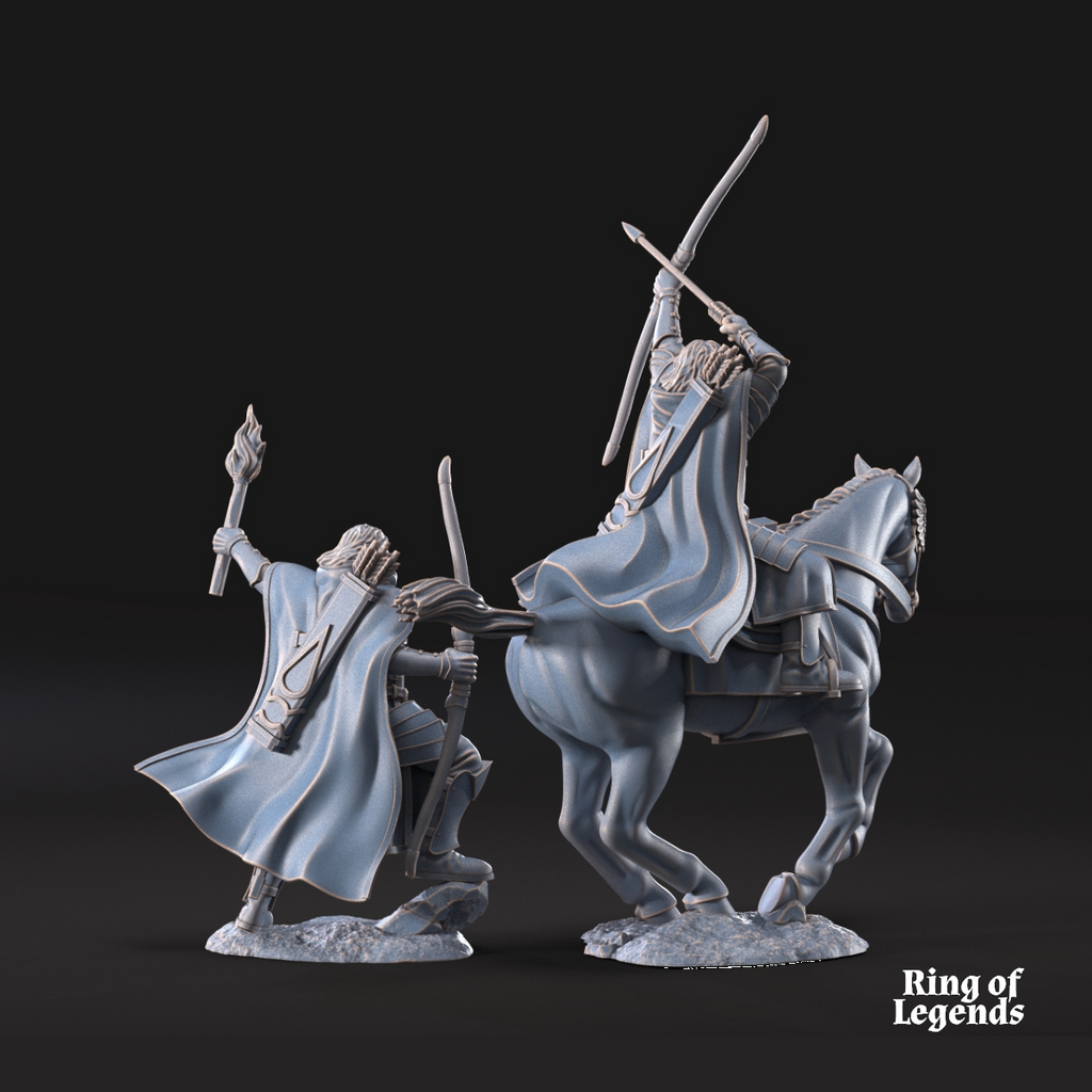 Berf Grey Castle Court Captain mounted and foot