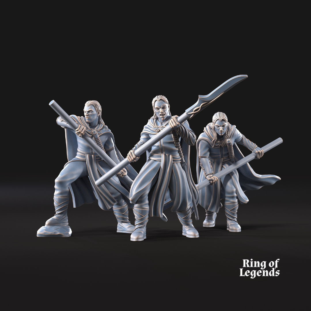 6x Forest Guardians Spearmen - Galanthir Elves