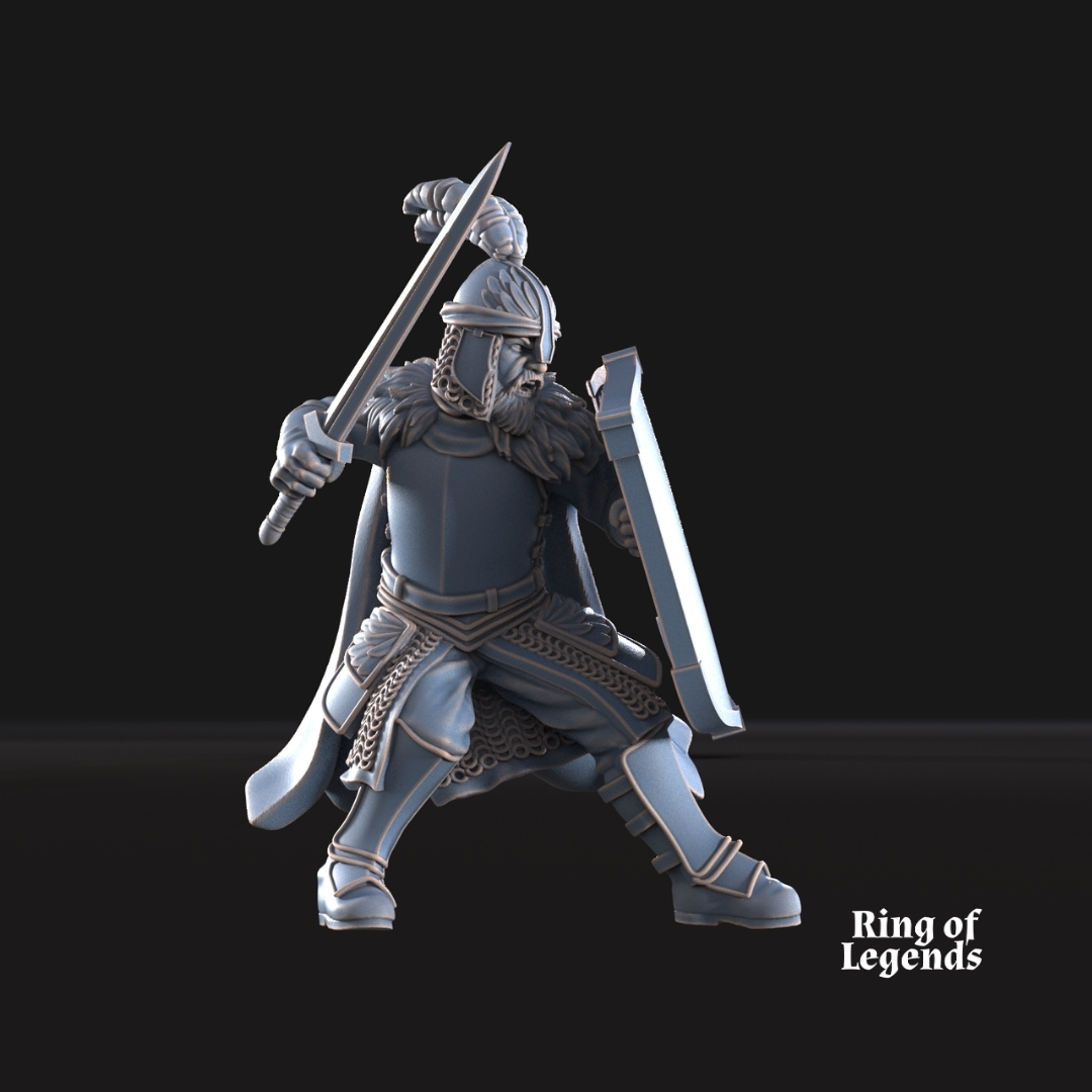 North Humans Command Group (Captain and Standard Bearer)
