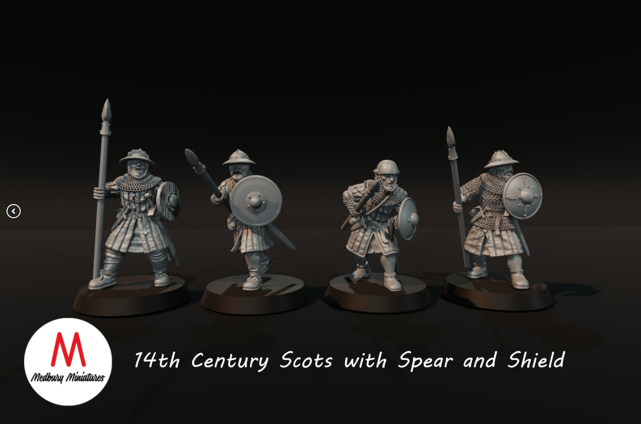 14th Century Scots with Spear and Shield