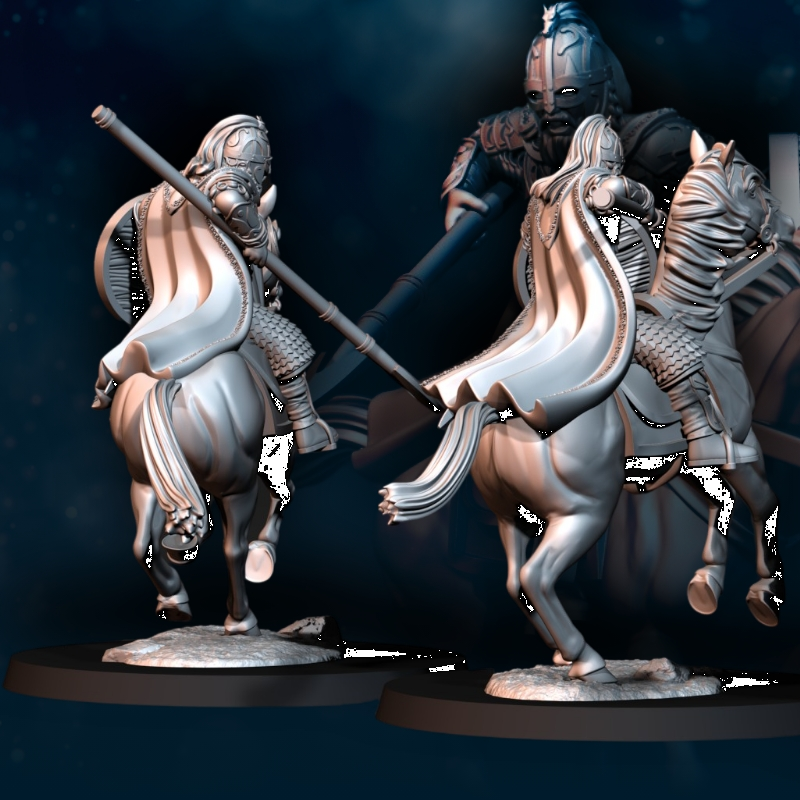 3x West Human Royal Guard Mounted