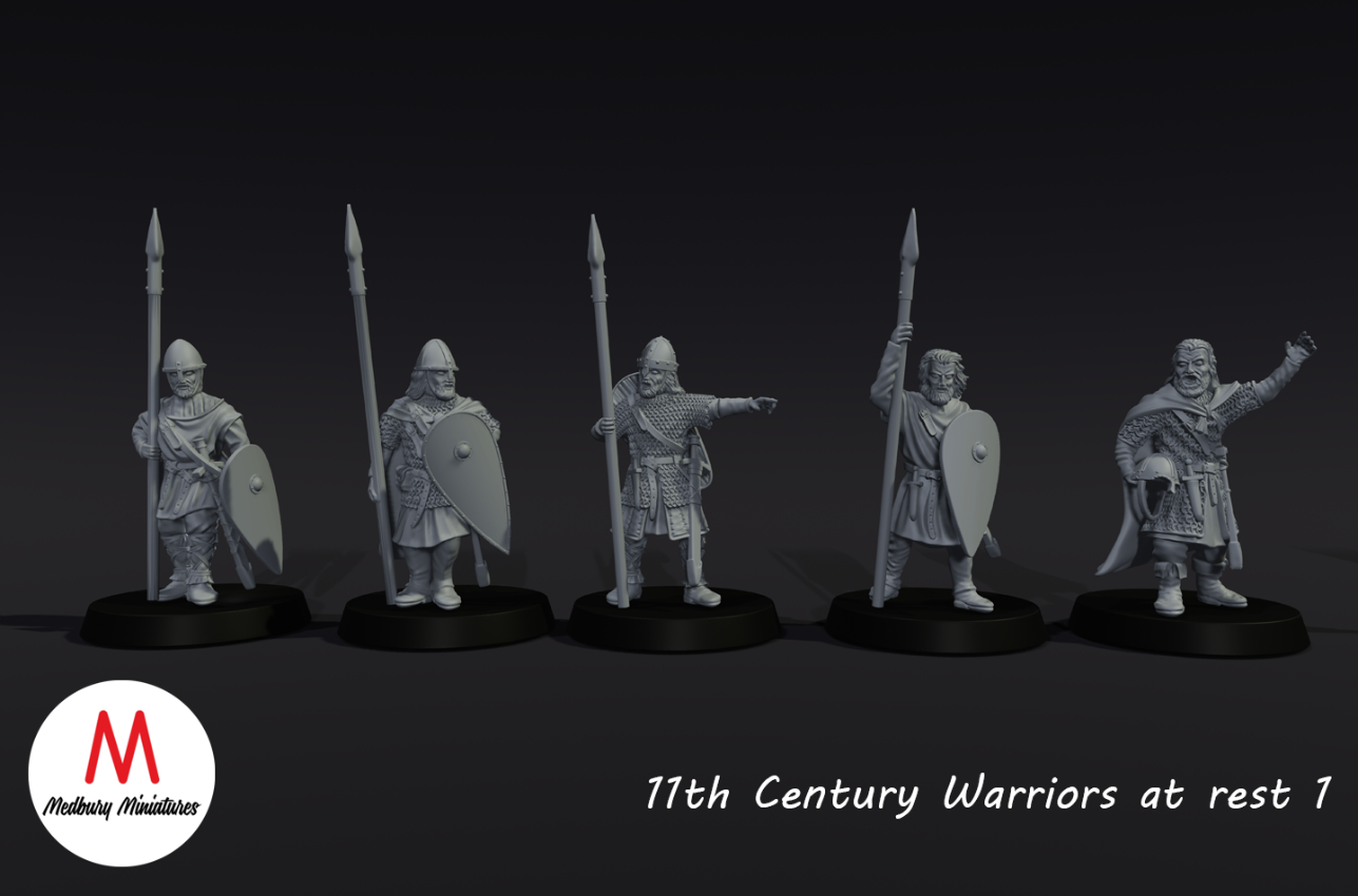 11th century warriors at rest
