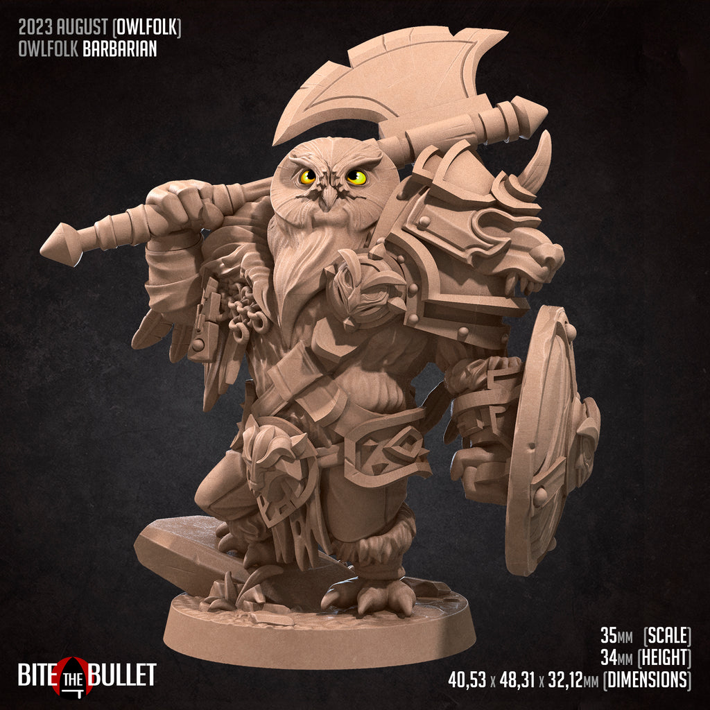 Owlfolk Barbarian