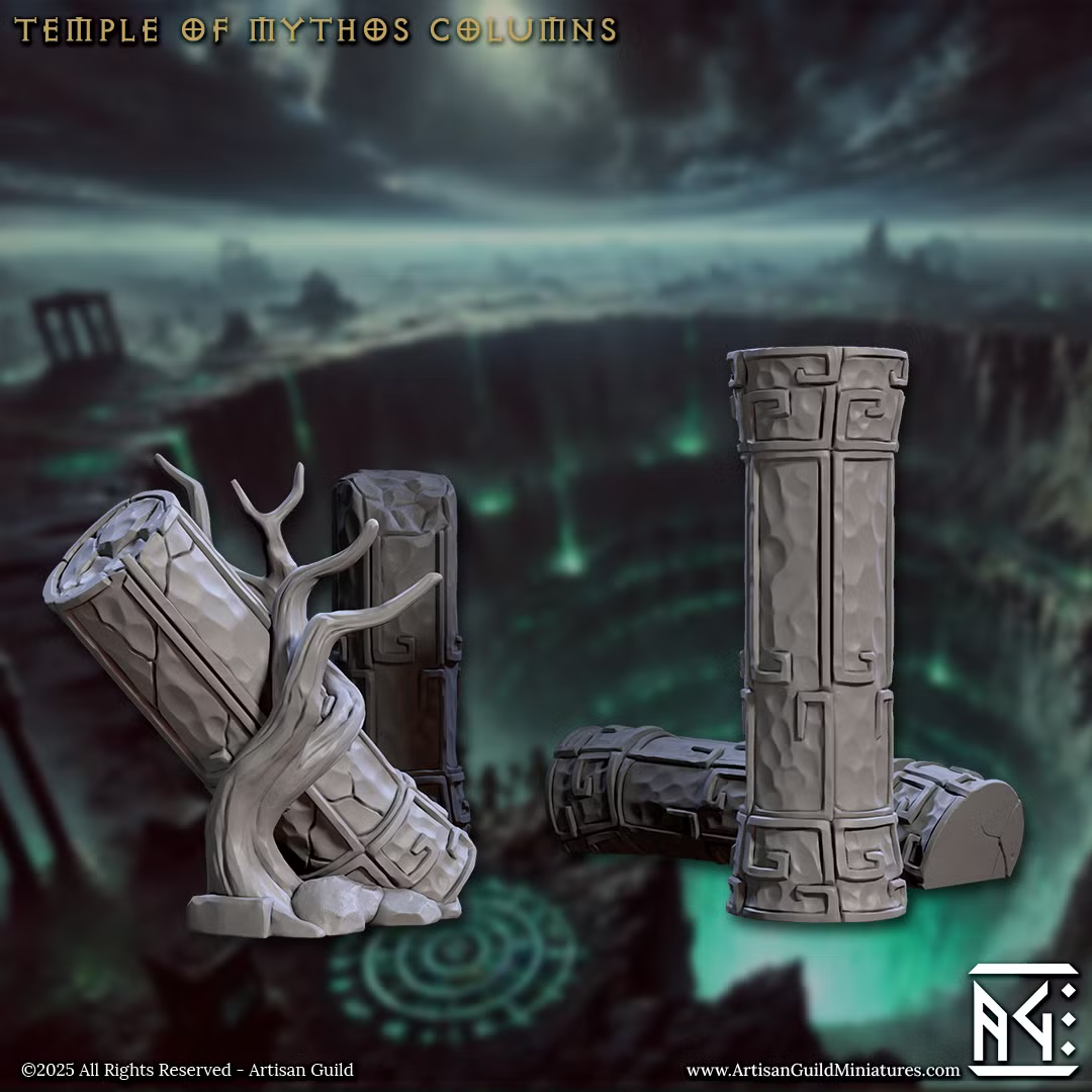 Hive of the All-Seeing - Temple of Mythos Columns (4 Pieces)