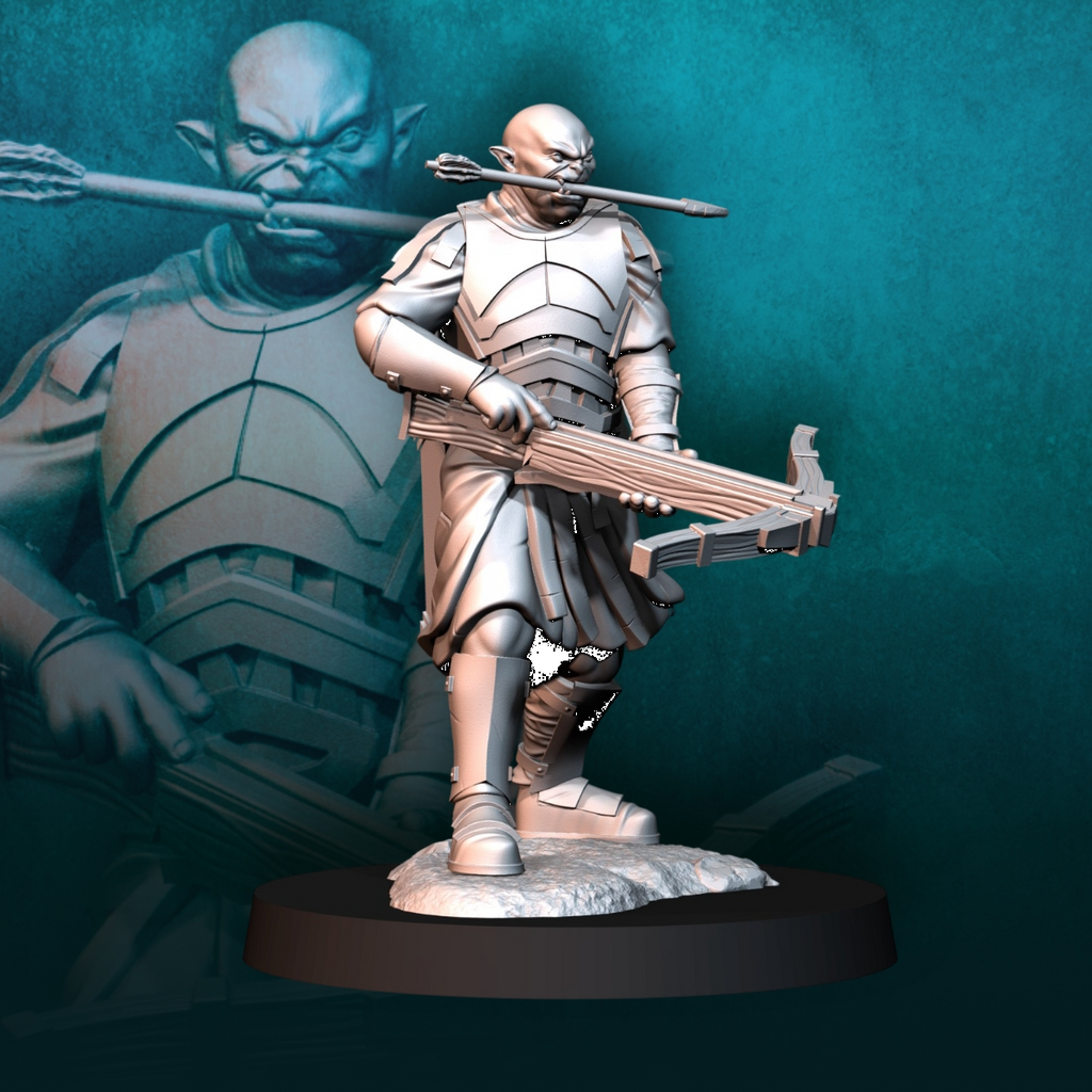 Blood-Handed Captain on Foot with Crossbow