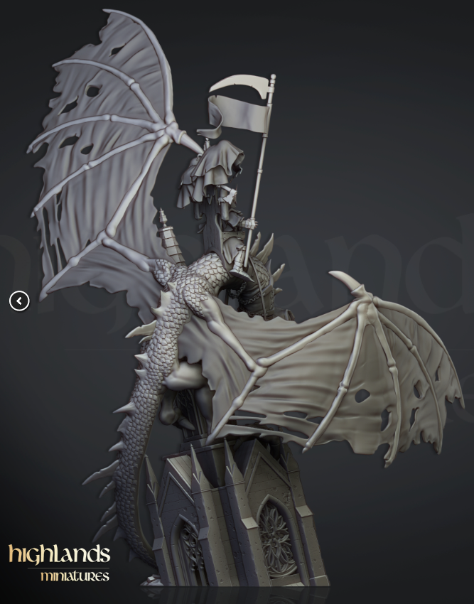 Ezekiel, Lord Necromancer on Flying Monster