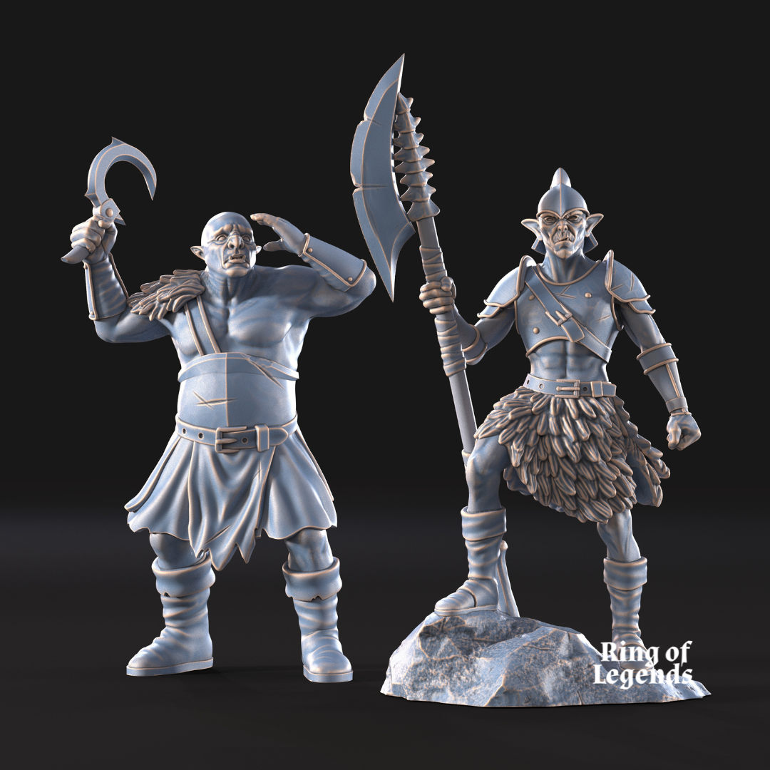 2x Shall & Krot. Capitanes orcos - Merodeadores de Fellmount