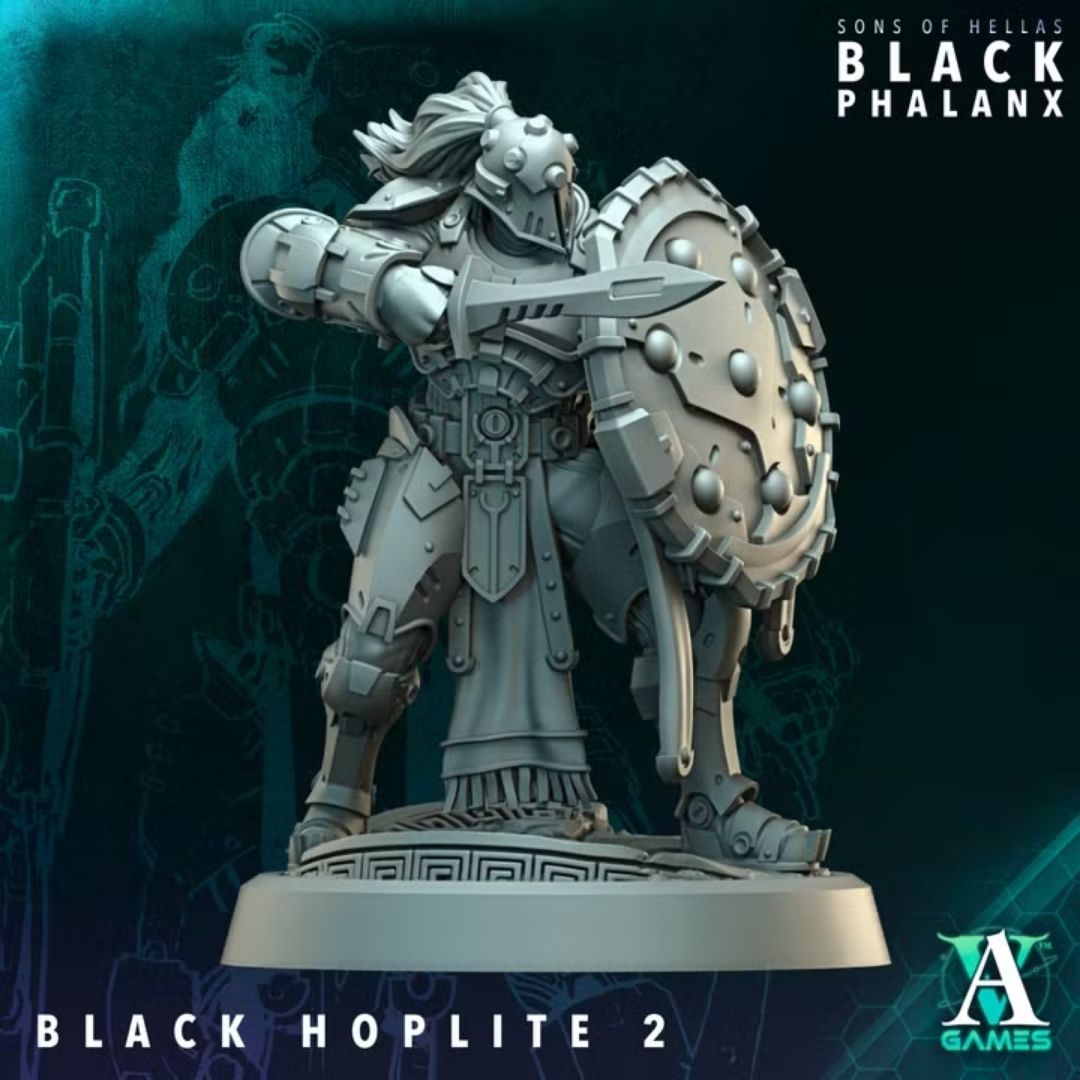Sons of Hellas - Black Hoplite with Shield 2
