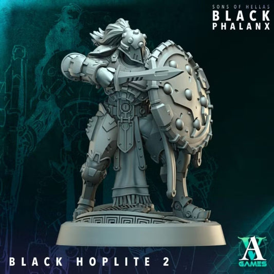 Sons of Hellas - Black Hoplite with Shield 2