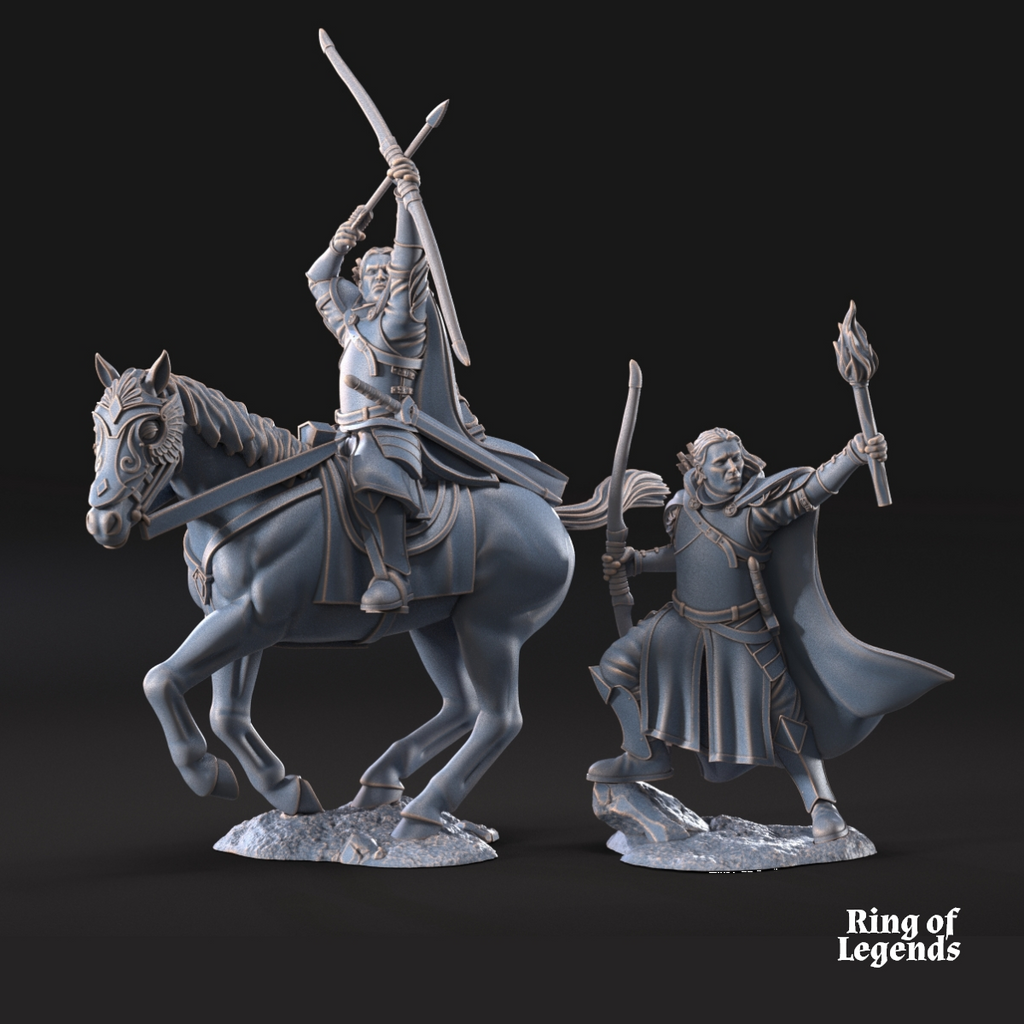 Berf Grey Castle Court Captain mounted and foot