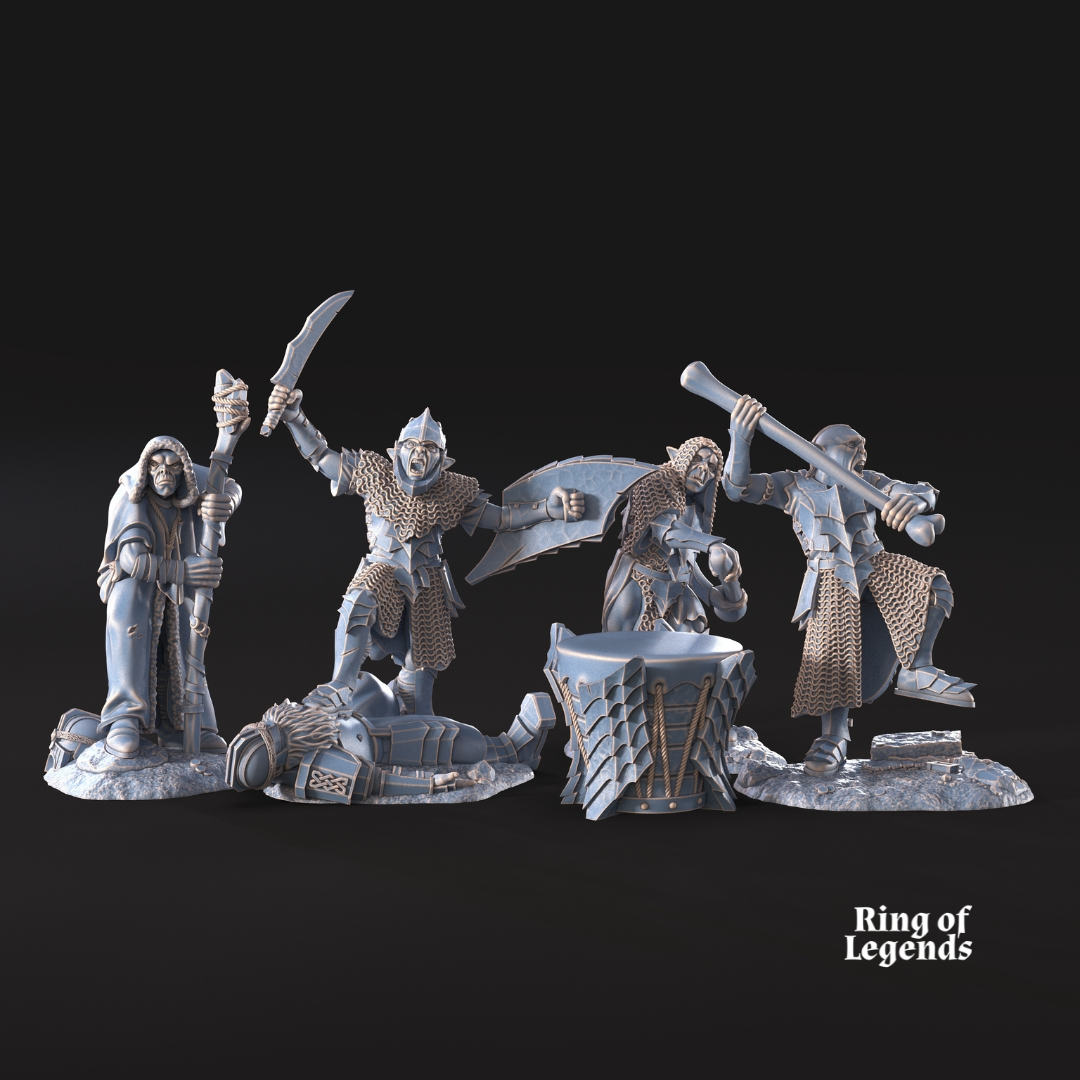 3x Grupo de Mando | Goblins de la Cueva