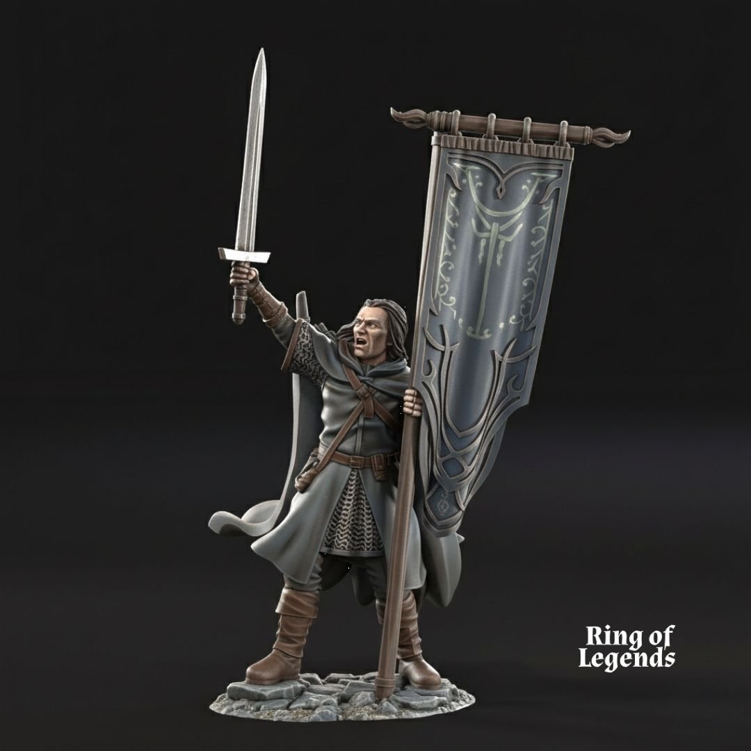 Primo des Erben mit Banner - Nordmenschen
