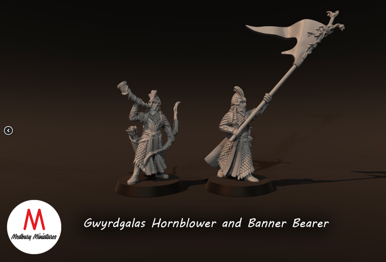 Gwyrdgalas Hornblower And Banner Bearer
