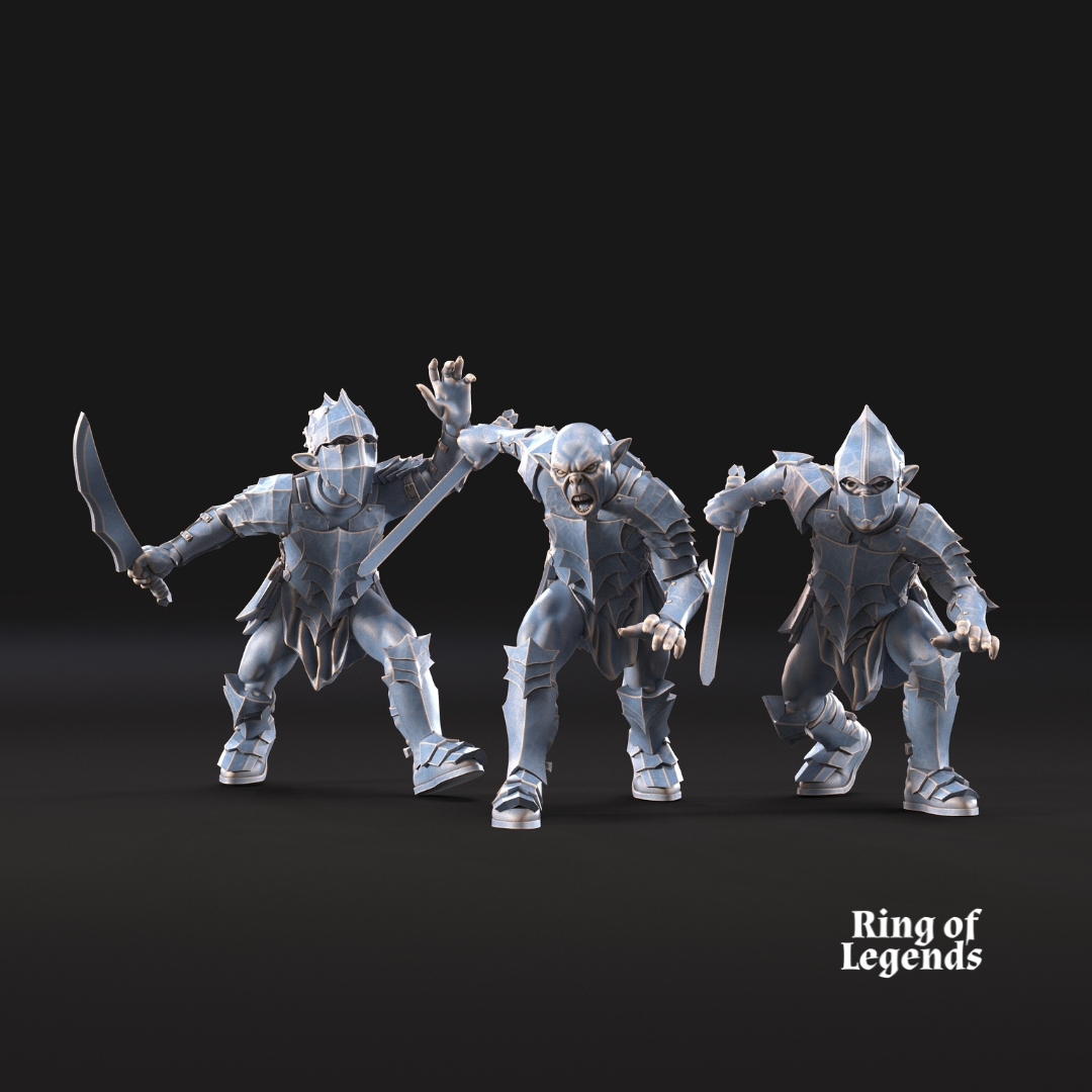 3x Goblins con espadas - Peana no escénica