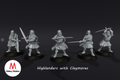 5x Highlanders with Claymores (Remastered!)