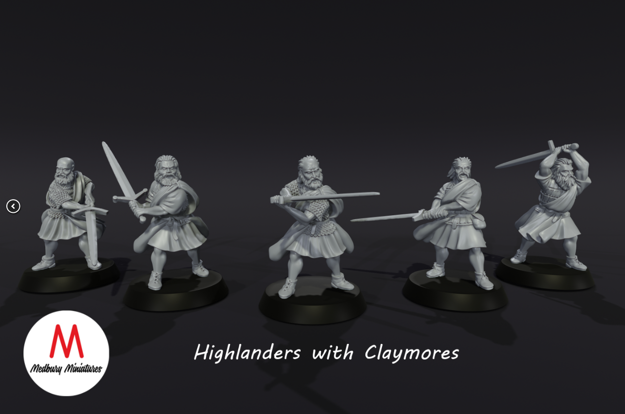 5x Highlanders with Claymores (Remastered!)