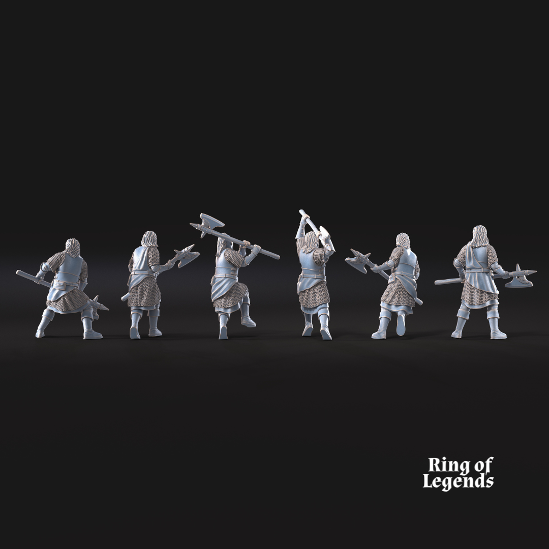 6x Mountaineers with axe - White Swan
