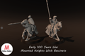 Early 100yw Mounted Knights With Bascinets
