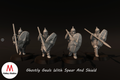 Ghostly Gauls With Spear And Shield