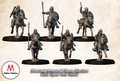 Mounted Armoured Saxon Warriors With Spear And Shield