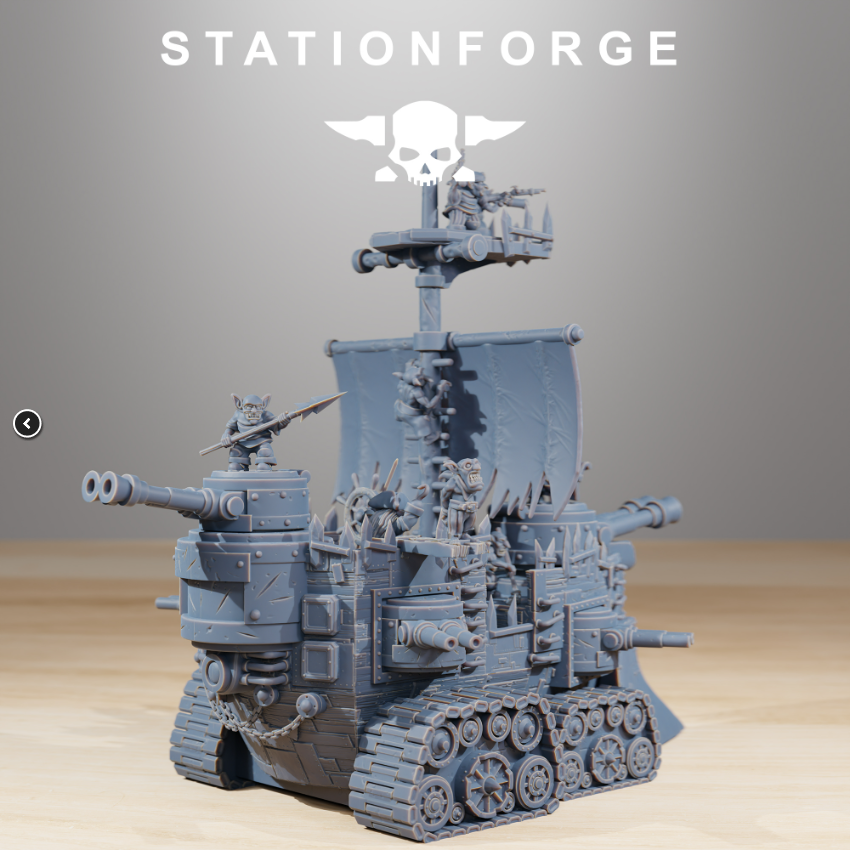 Gobs Short Pearl Battle Ship