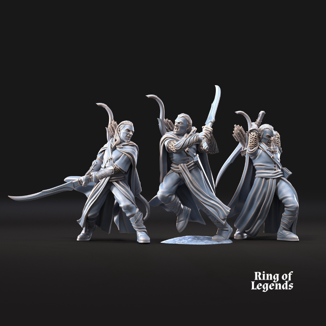 6x Guardianes del bosque con espada - Elfos Galanthir