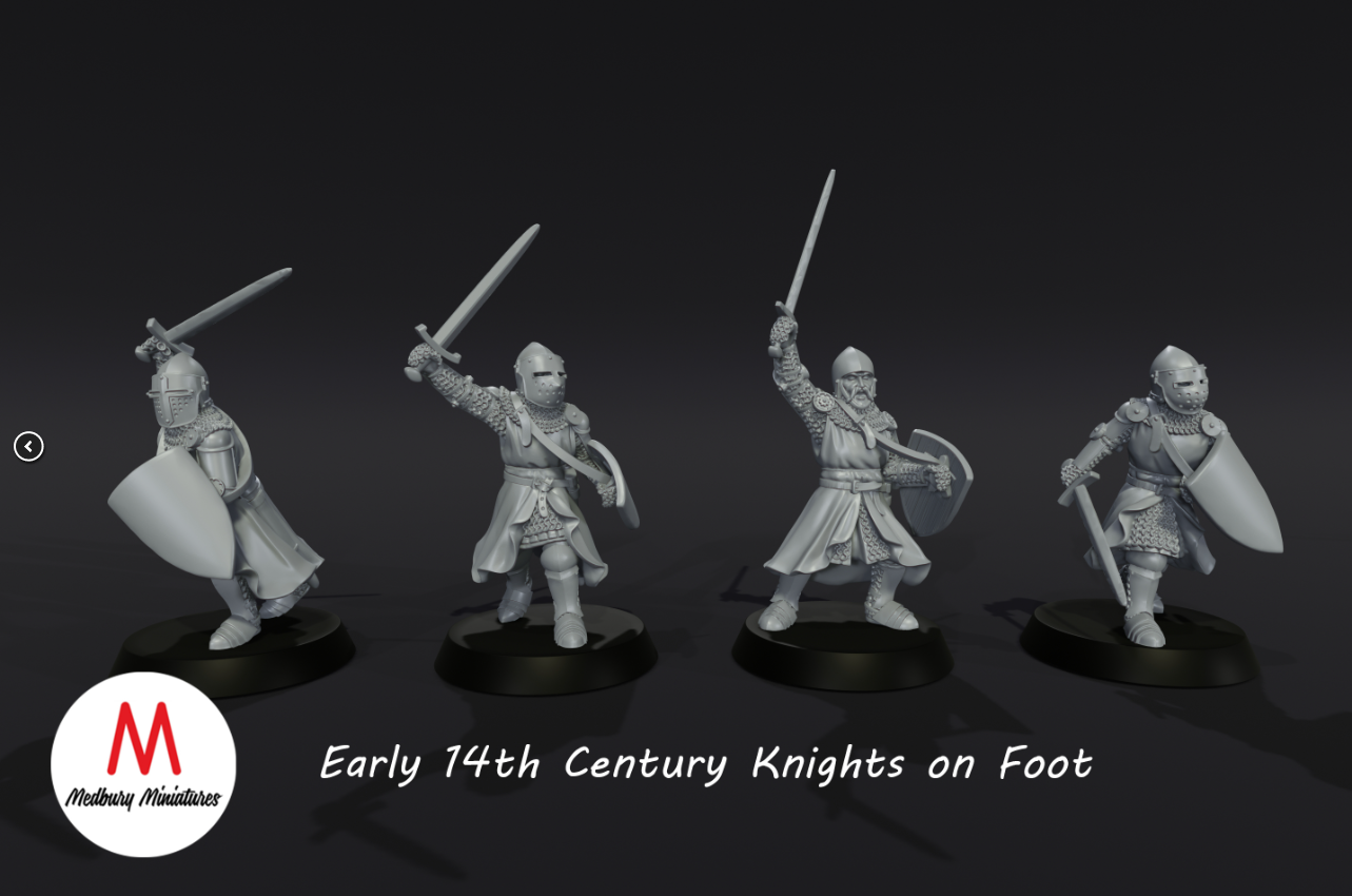 14th Century knights on foot (early)