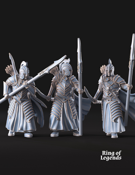 Bloody Elves - 6x Warriors with bow and spear